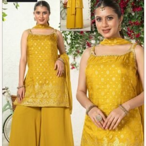 Yellow Sharara Suit